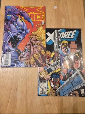 Assorted 90s Marvel X-Force Comic Books (Set of 2)